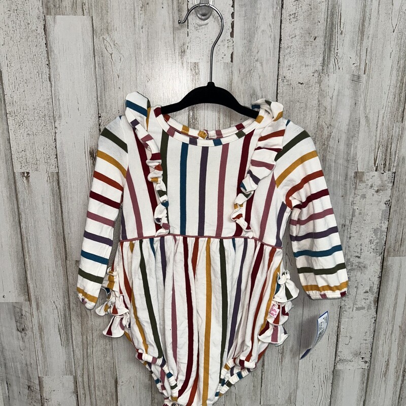 6/12M Striped Ruffle Bubb