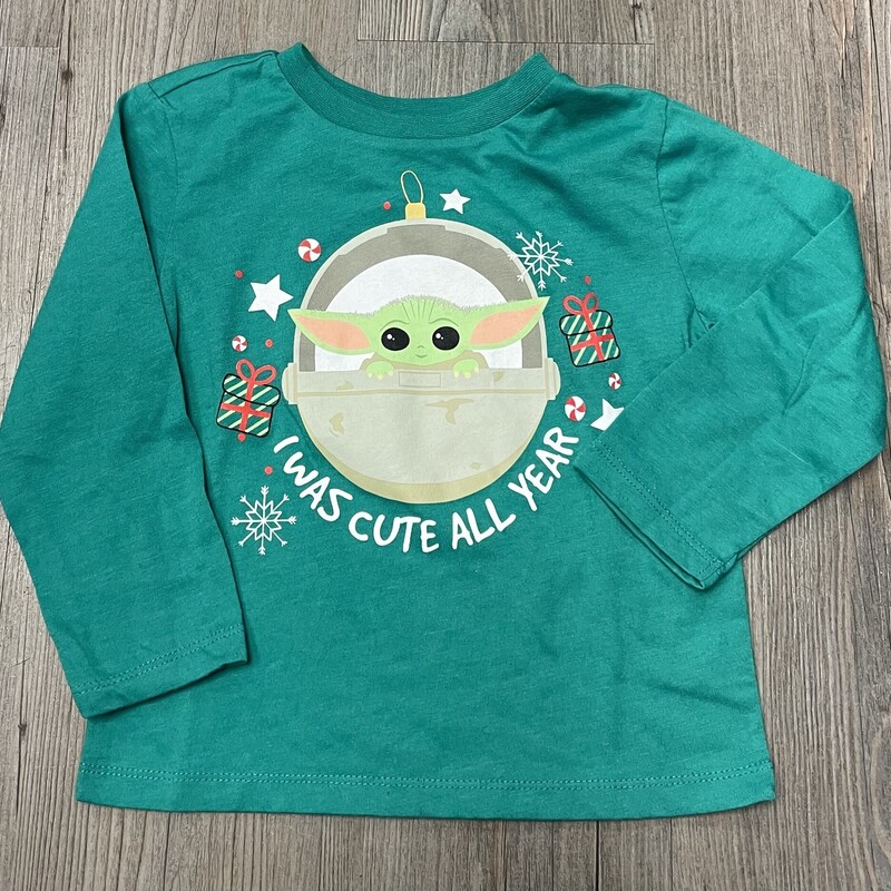 Star Wars LS Tee, Green Size 3Y