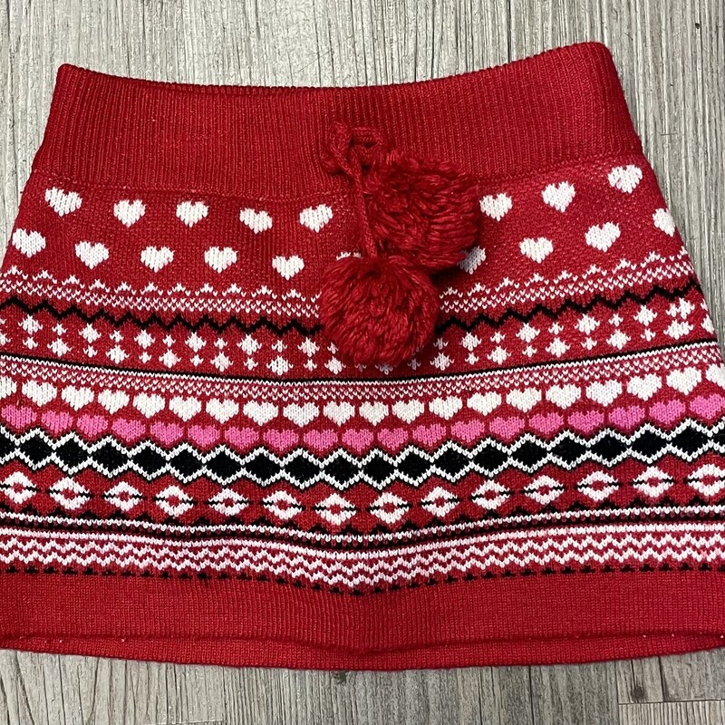 Joe Fresh Knit Skirt, Red, Size: 2Y