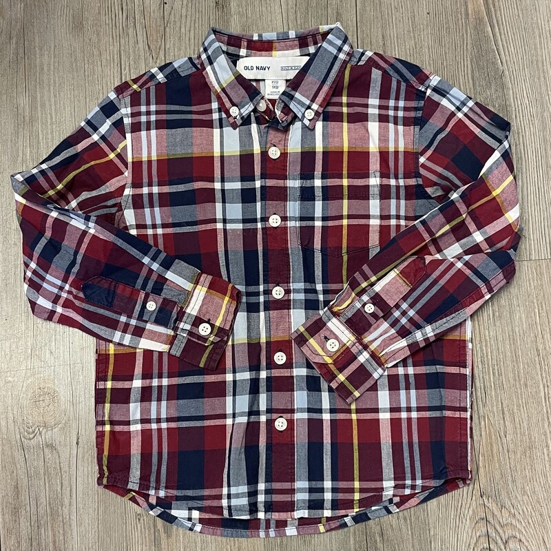 Old Navy Shirt LS, Multi, Size: 5Y