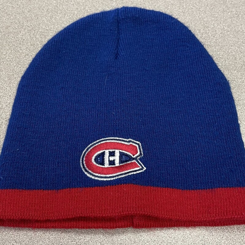 Habs Knit Hat, Blue, Size: 2-4Y