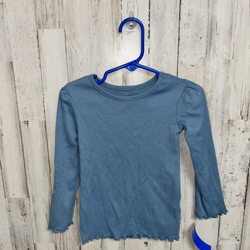 3T Blue Ribbed Longsleeve