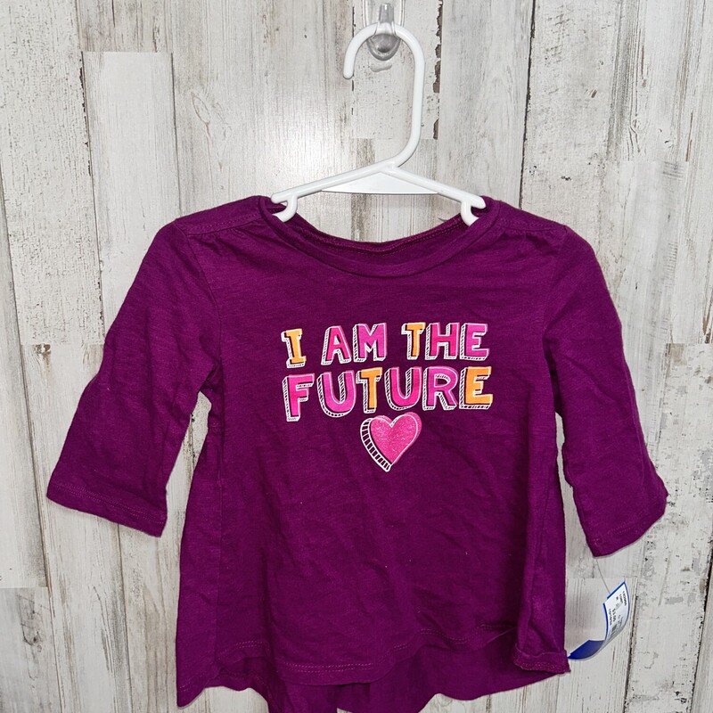 2T I Am The Future Tee, Purple, Size: Girl 2T