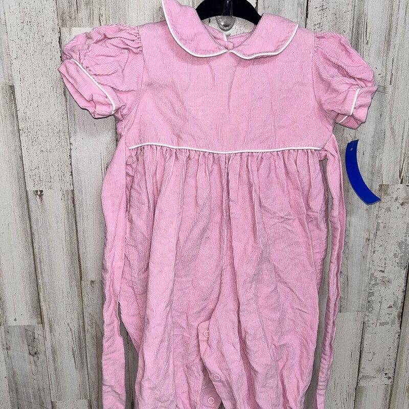 12M Pink Corduroy Romper