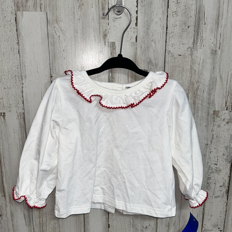 12M White Frill Collar To