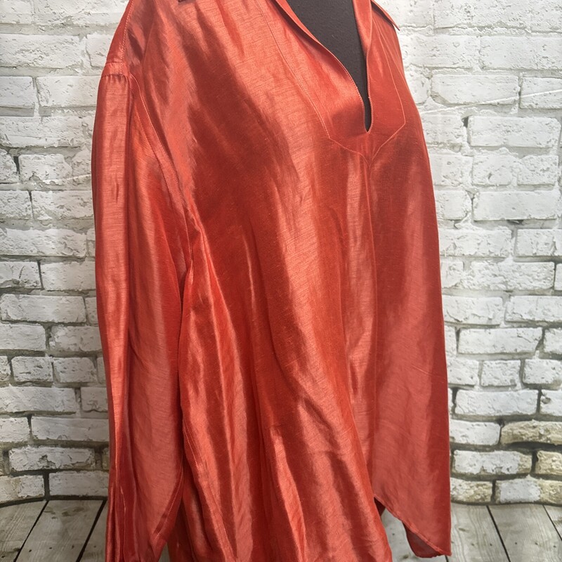 Agnona, Orange, Size: 1X