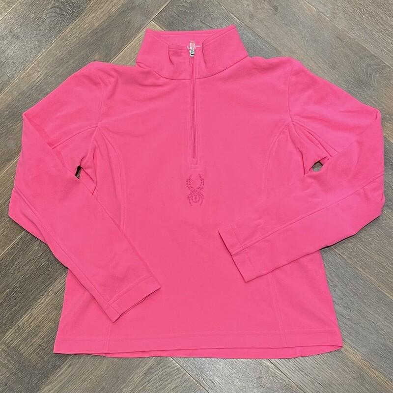 Spyder 3/4 Zip Sweater, Neon Pin, Size: 7-8Y