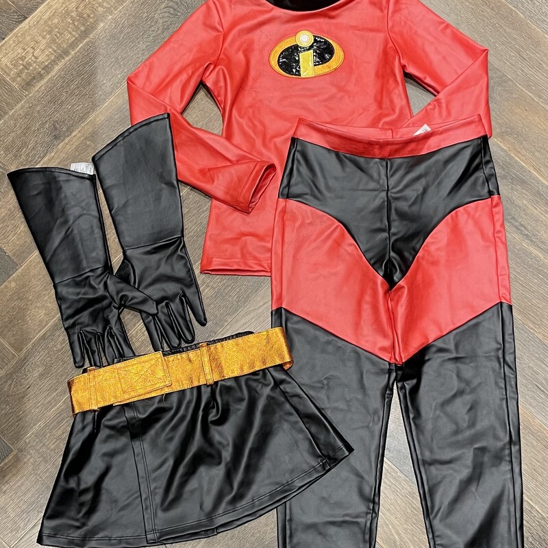 The Incredibles  Costume, Red, Size: 5-6Y