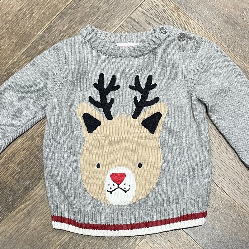 Joe Fresh Knit Sweater, Grey, Size: 12-18M