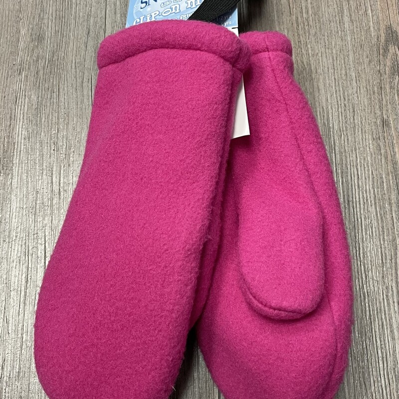 Snug Clip On Mittens, Fuchsia, Size: 4-8Y
New