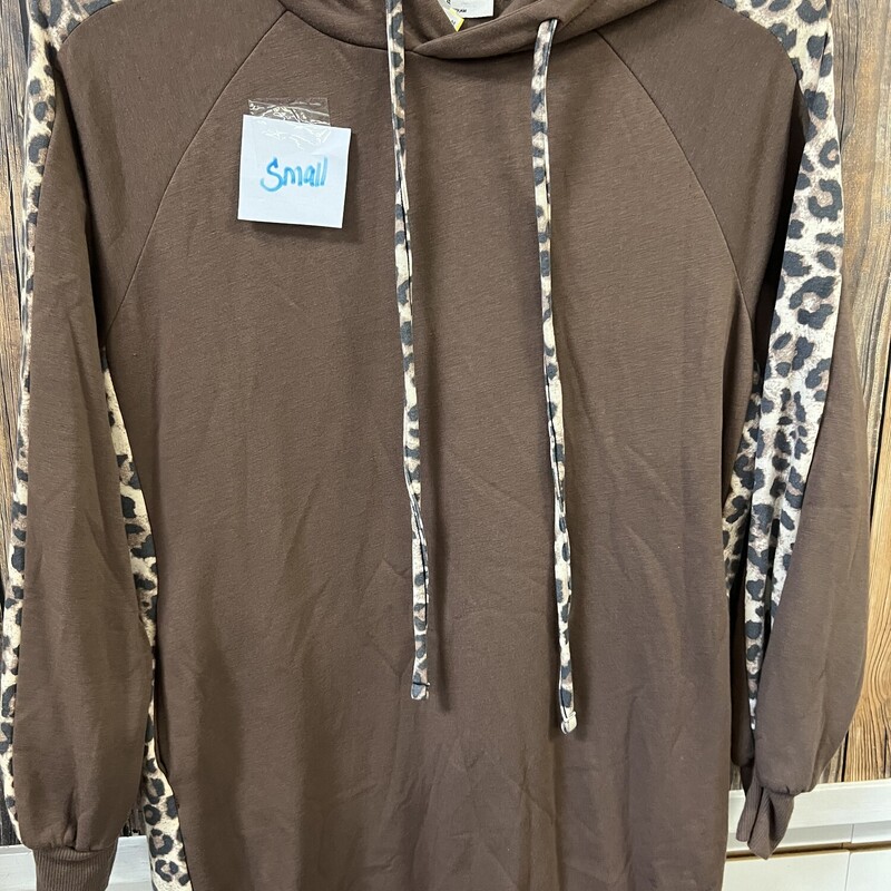 Brown Animal Print Hoodie