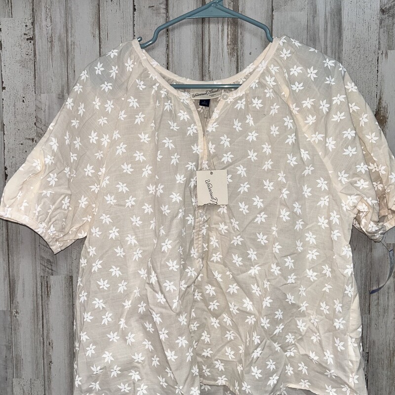 NEW S Beige Floral Top