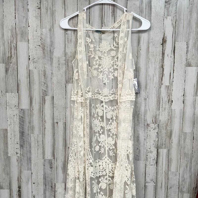 M Ivory Lace Vest