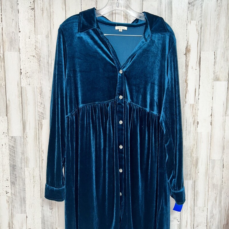 M Drk Blue Velvet Dress