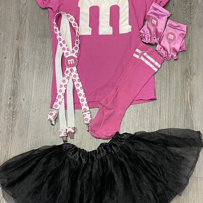 M&M Costume, Pink, Size: 10-12Y