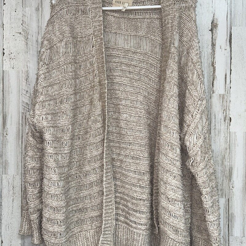 M Tan Knit Cardigan