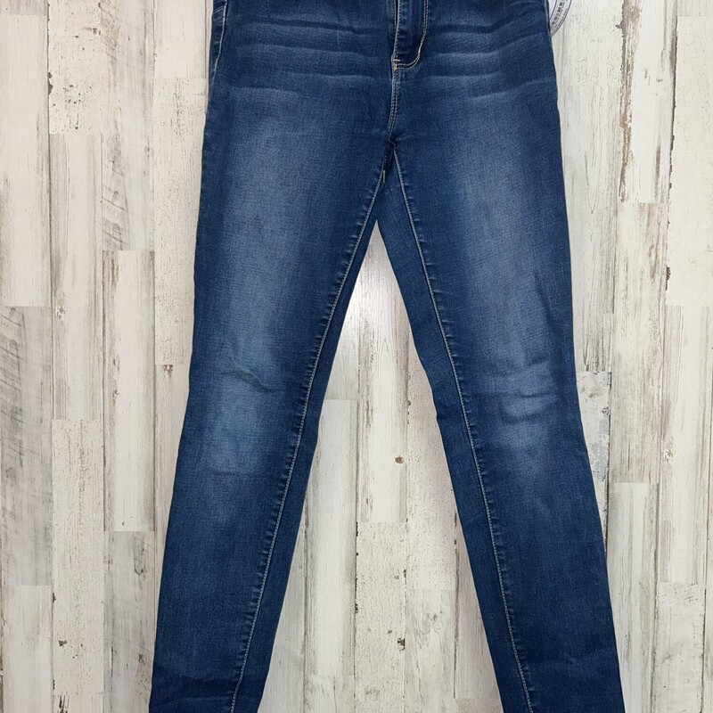 Sz5 Mid Rise Fray Jegging, Blue, Size: Ladies S