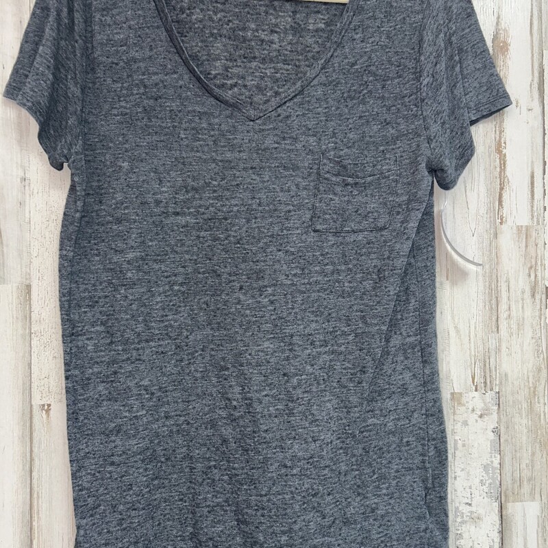 XL Drk Grey Knit Pocket T