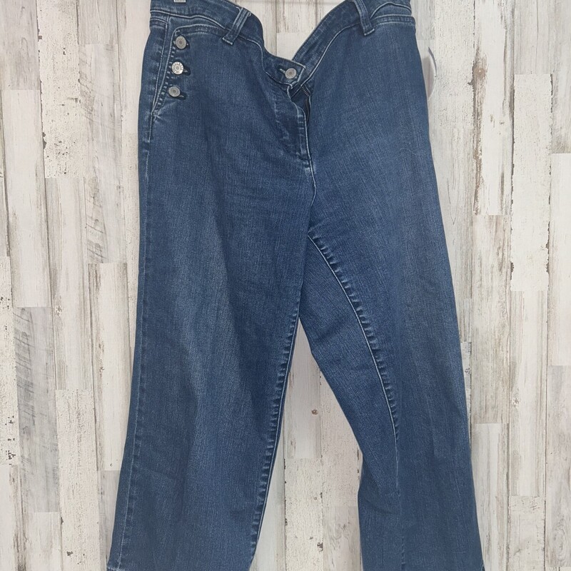 Sz12 Denim Button Jeans