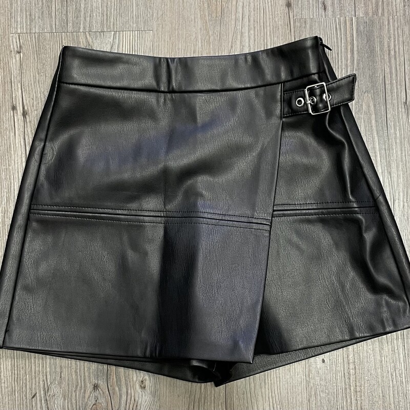 Pleather Skort