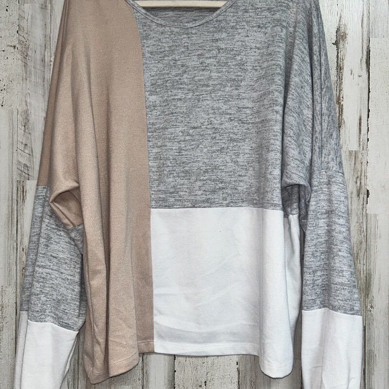 XL Grey/Tan Colorblock Kn