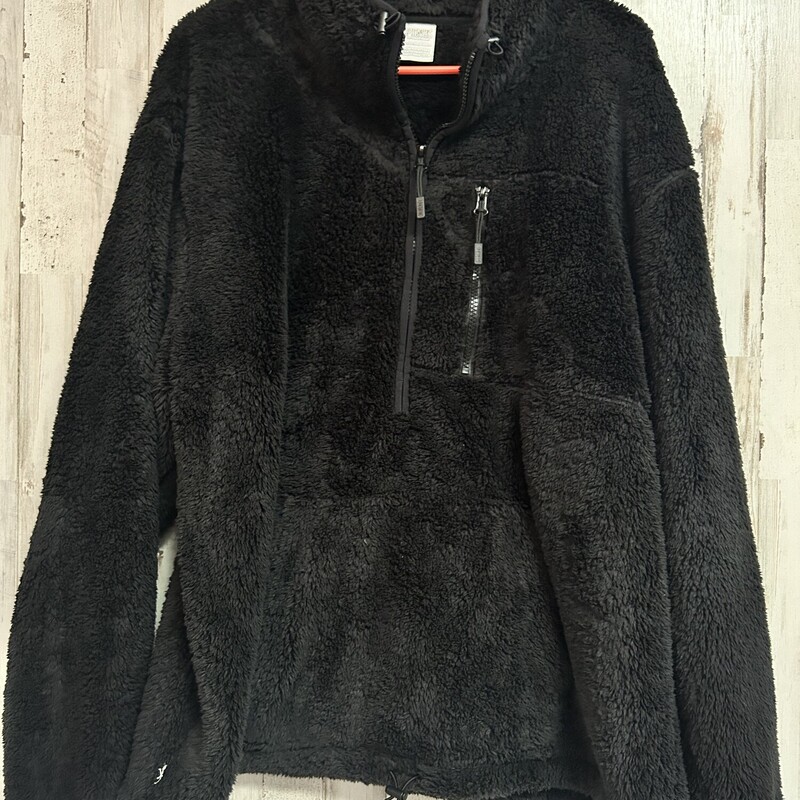 XL Black Fuzzy Pullover