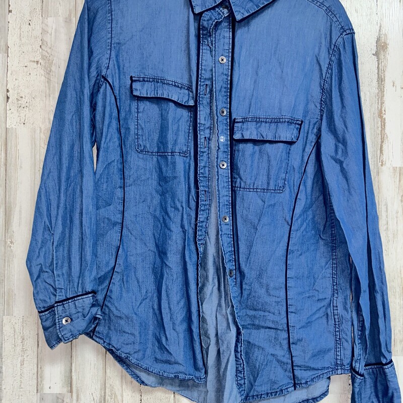 L Denim Button Up