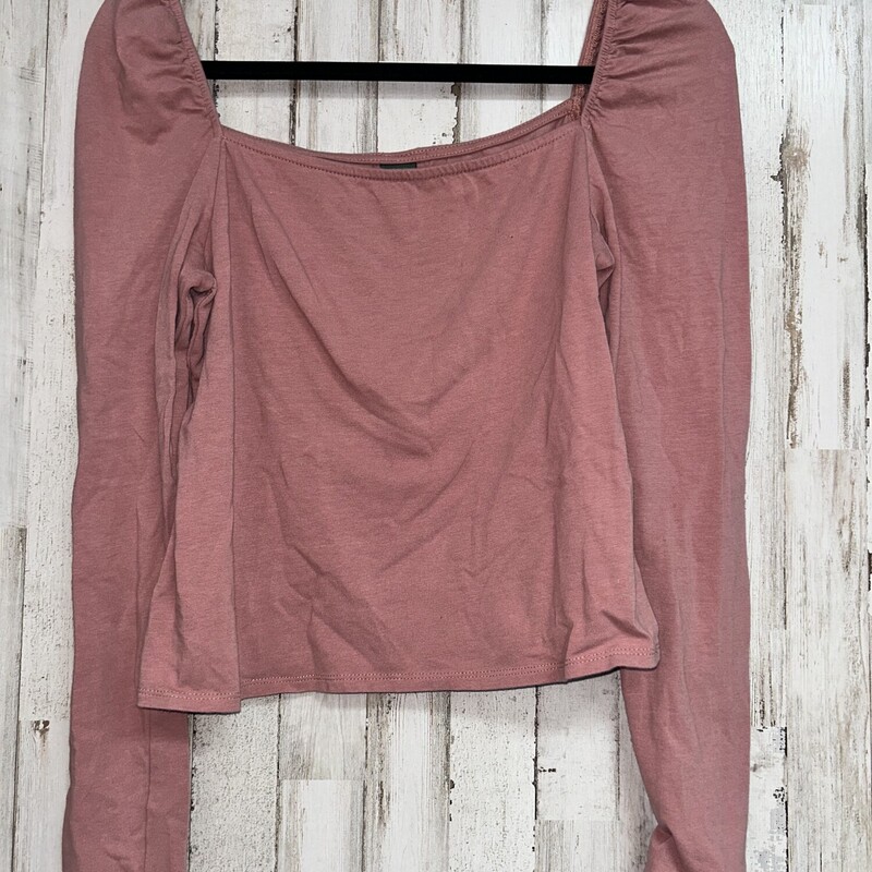 L Mauve Cotton Longsleeve, Pink, Size: Ladies L