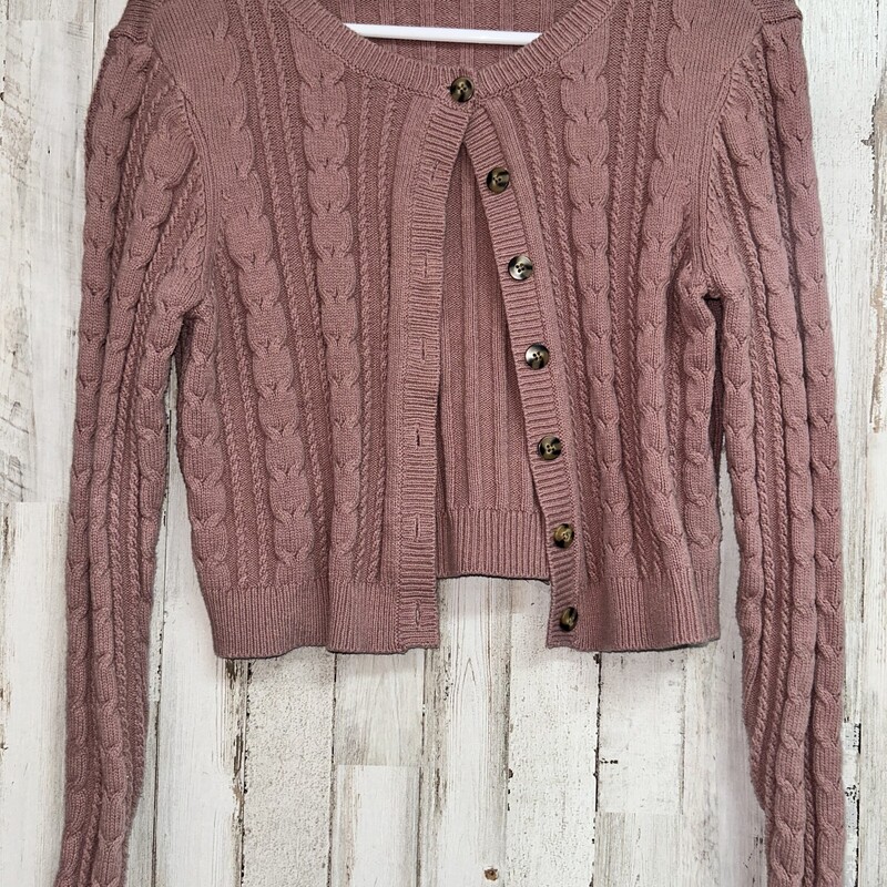 XL Mauve Knit Cardigan