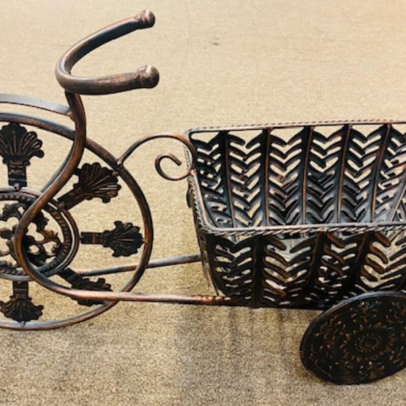 Metal Bike Planter