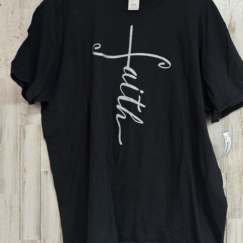 2X Black Faith Tee, Black, Size: Ladies 2X