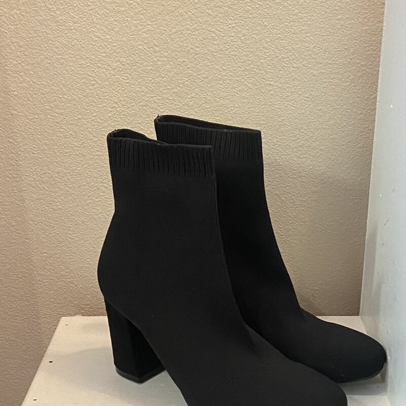 NEW Blk Fabric Bootie