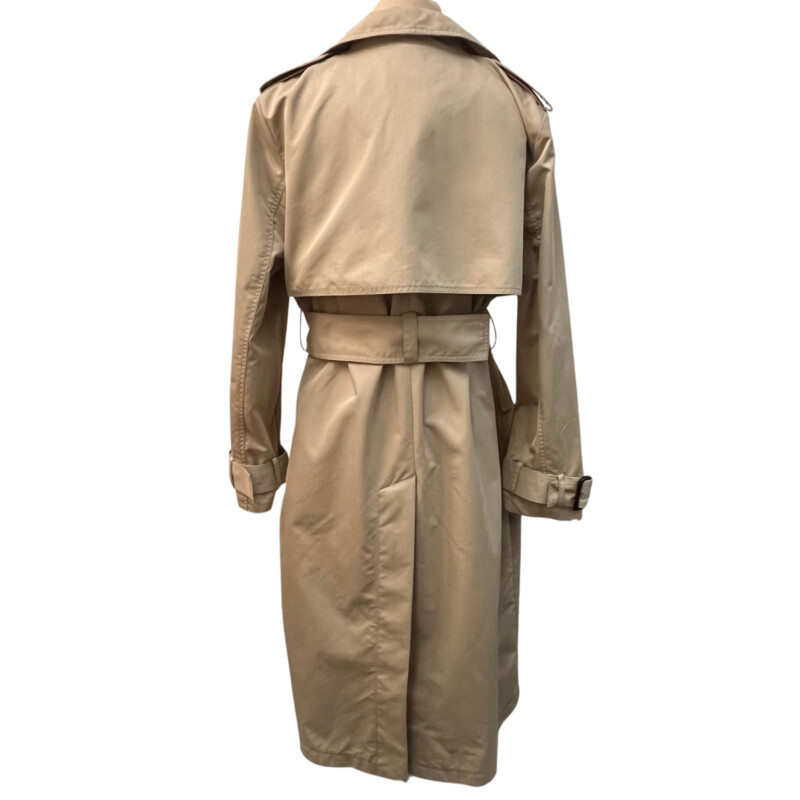 NEW Zara Trenchcoat<br />
Cotton Blend and Belted<br />
Color:  Beige<br />
Size: Large<br />
Retails for $139.00