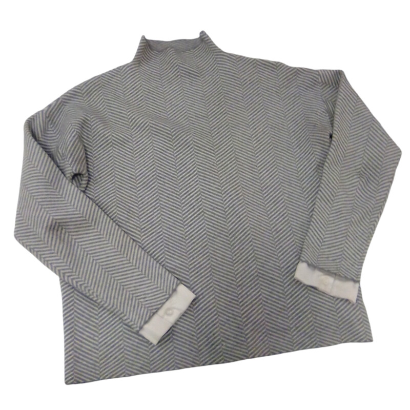 Long Sleeve Shirt:Grey/Wh