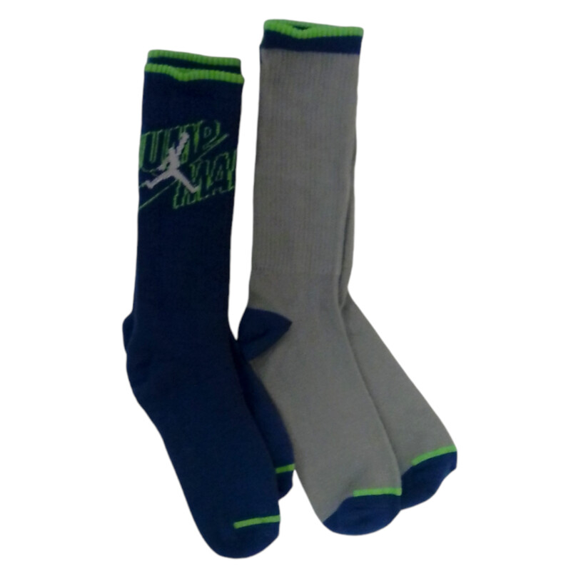 2pc Socks (Blue/Gray)