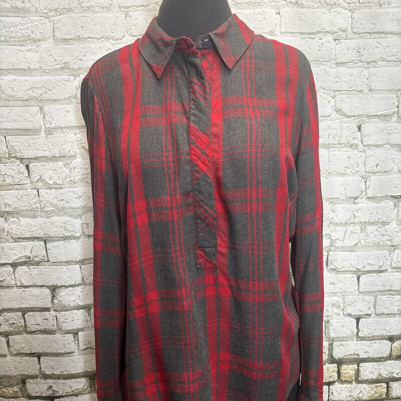 CAbi Cunningham, Plaid, Size: Medium