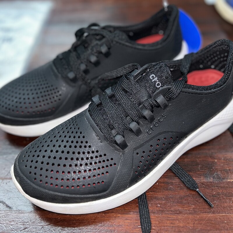 A8 Black Rubber Sneakers, Black, Size: Shoes A8