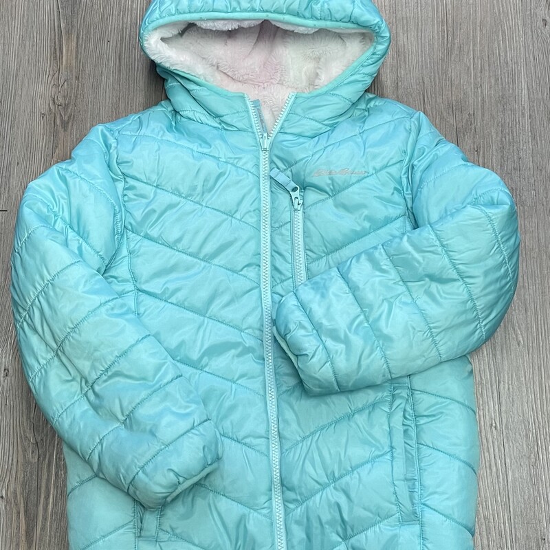 Eddie Bauer Reversible,Jacket Seafoam, Size: 10-12Y