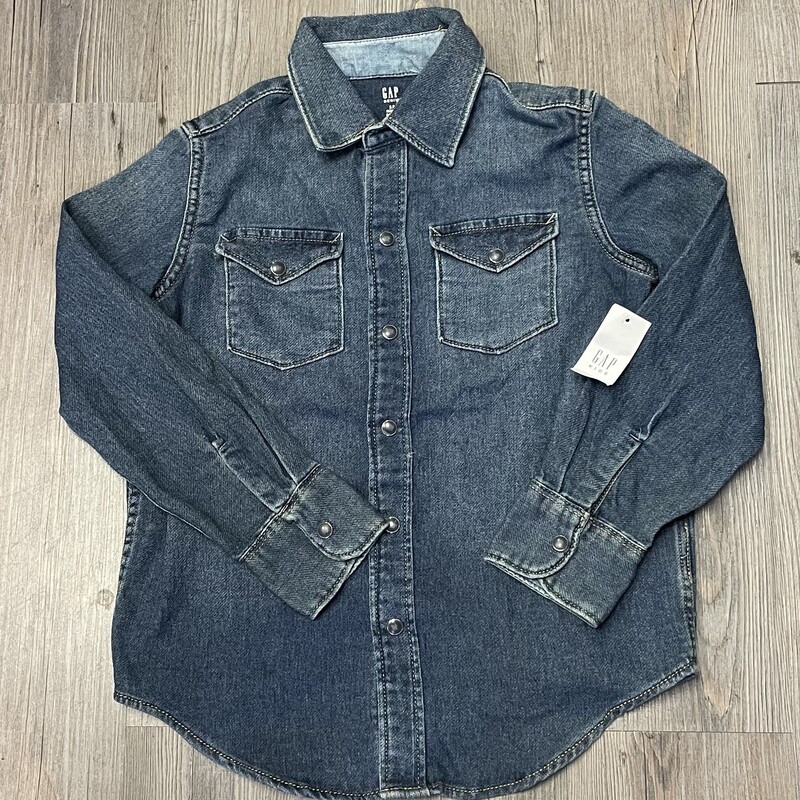 Gap Soft Denim Shirt, Blue, Size: 6-7Y
NEW