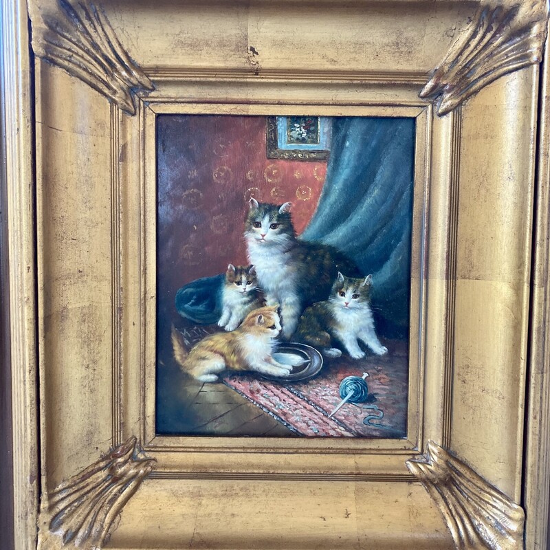 Gold Framed Cats