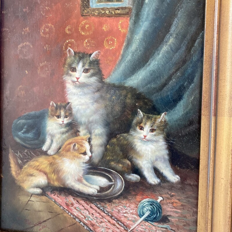 Gold Framed Cats