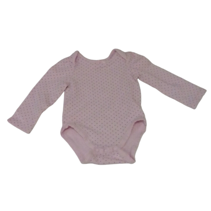 Long Sleeve Onesie: Pink