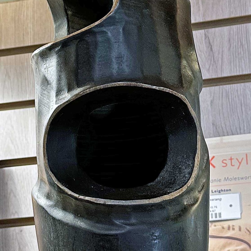 Black Wooden Vase
18.5 in Tall