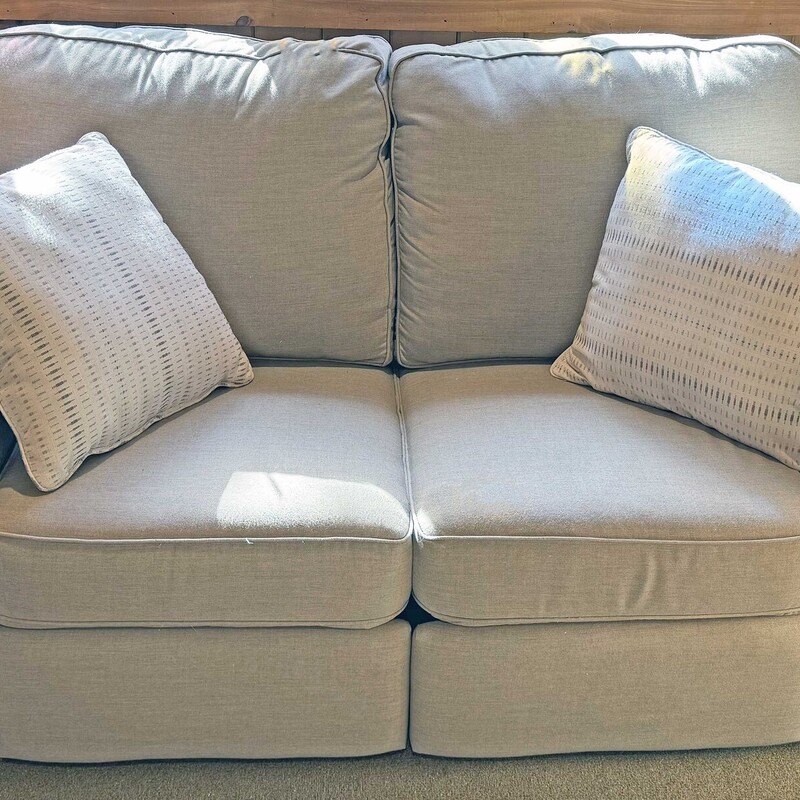 Lite Gray Power Love Seat