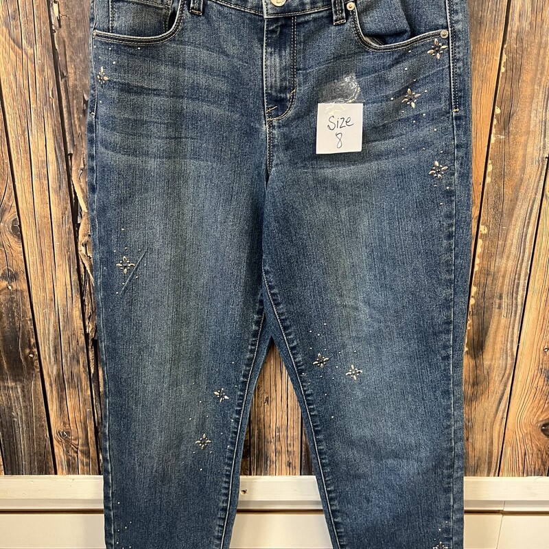 Jeans W/jewels, Size: 8