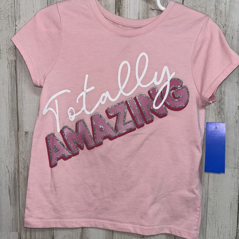 4T Totally Amazing Tee, Pink, Size: Girl 4T