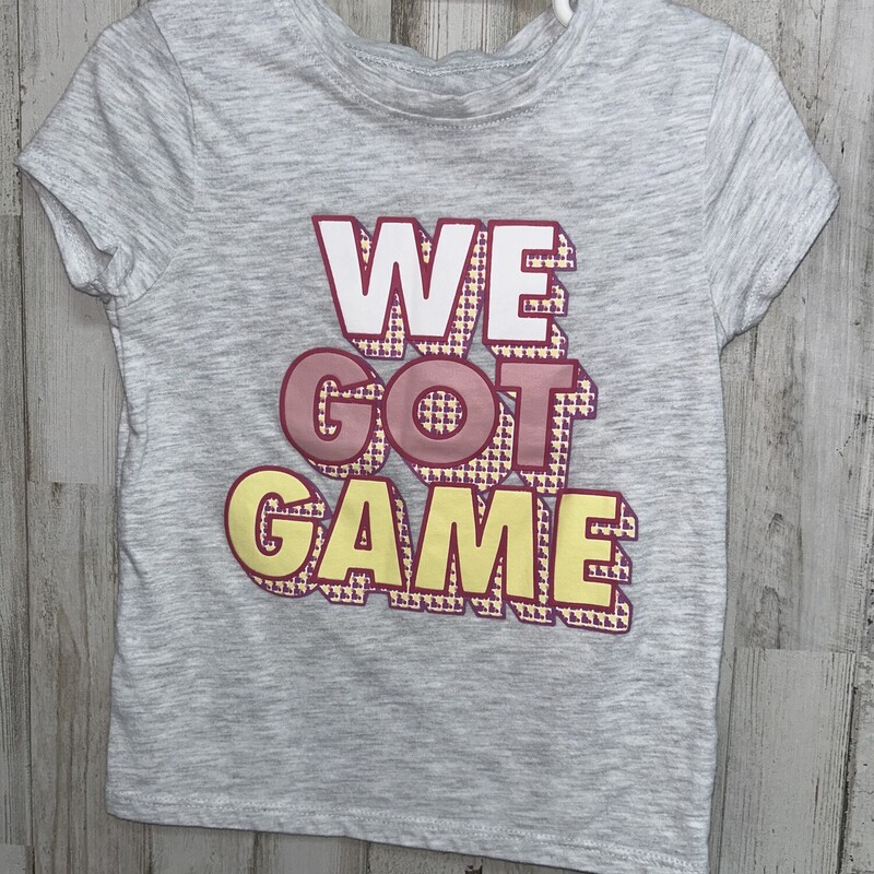 4T We Got Game Tee, Grey, Size: Girl 4T