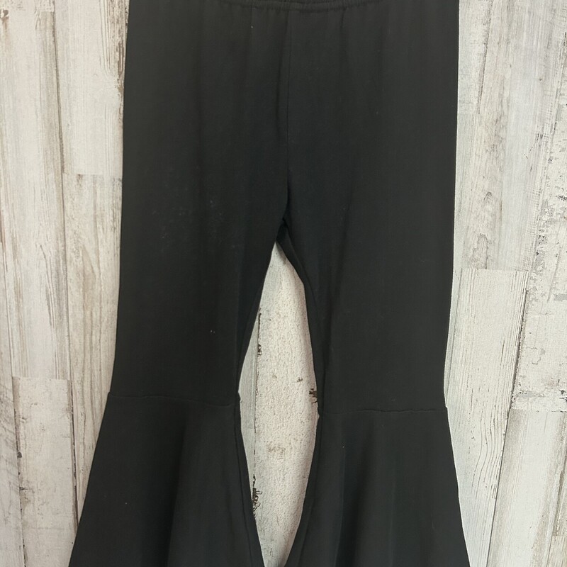 3/4 Black Pull On Flares, Black, Size: Girl 3T