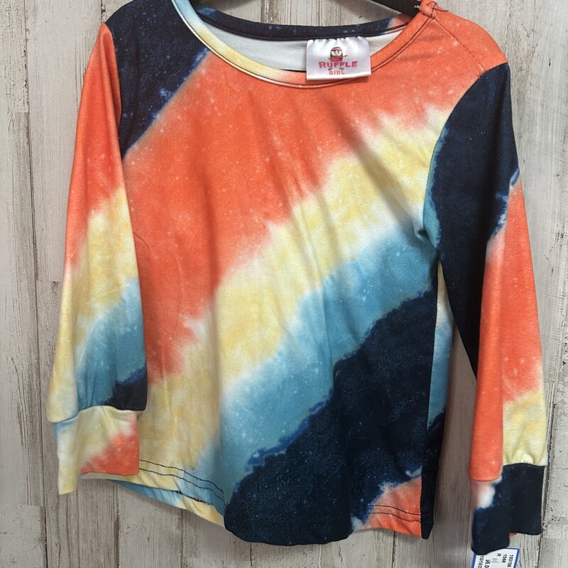 2 Orange Ombre Dye Top