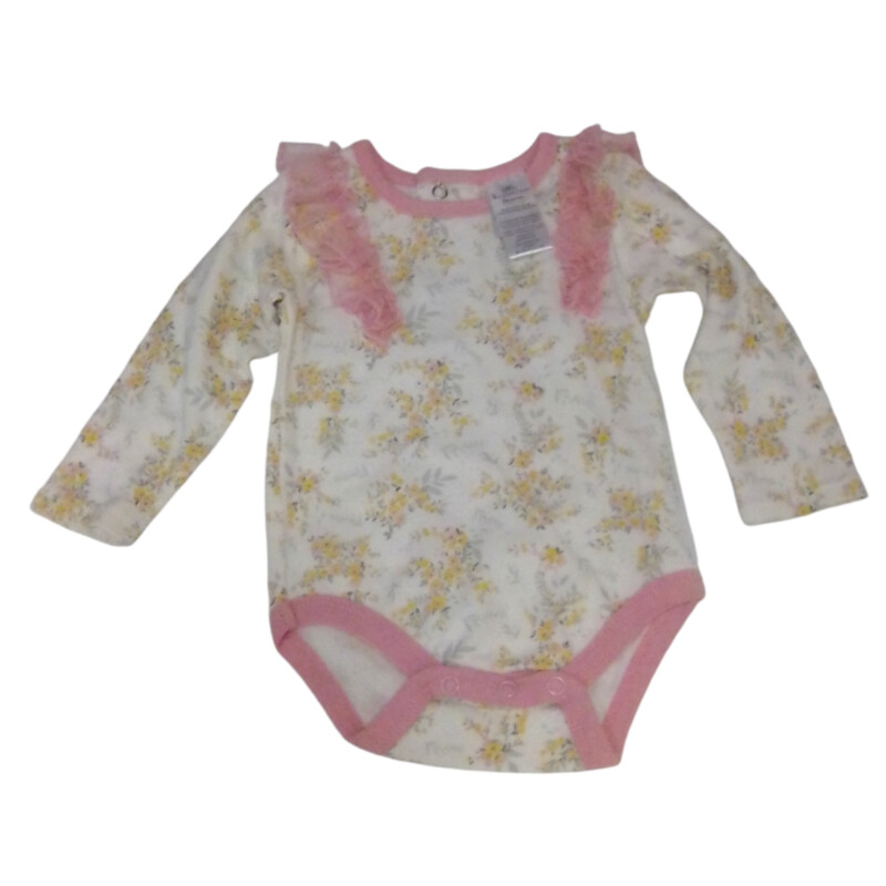 Long Sleeve Onesie:Fowers